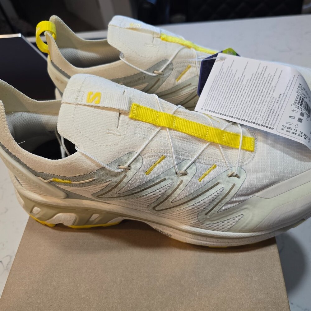 Salomon XT Rush Utility Vanilla Ice/Blue/Yellow 471372 Men’s 12 NEW RUNNING SHOE